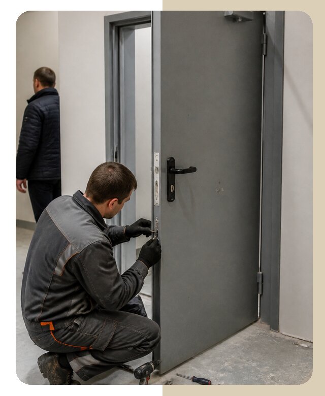 Ремонт противопожарной двери в Таганроге по цене 6618 р. | ДвериЛегко-Тгн